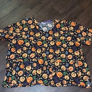 Halloween Scrub top, size 4XL